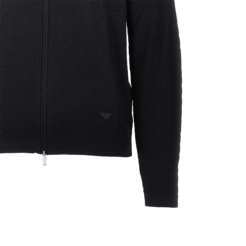 EMPORIO ARMANI Virgin wool knitted cardigan
