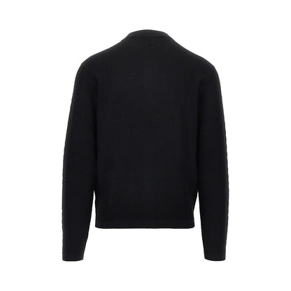 EMPORIO ARMANI Virgin wool knitted cardigan