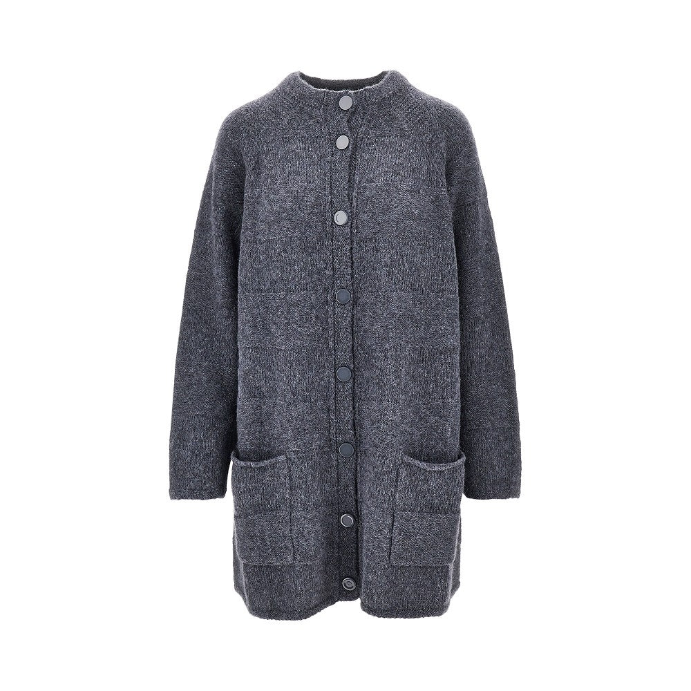EMPORIO ARMANI Alpaca-blend long cardigan