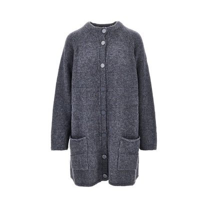 EMPORIO ARMANI Alpaca-blend long cardigan