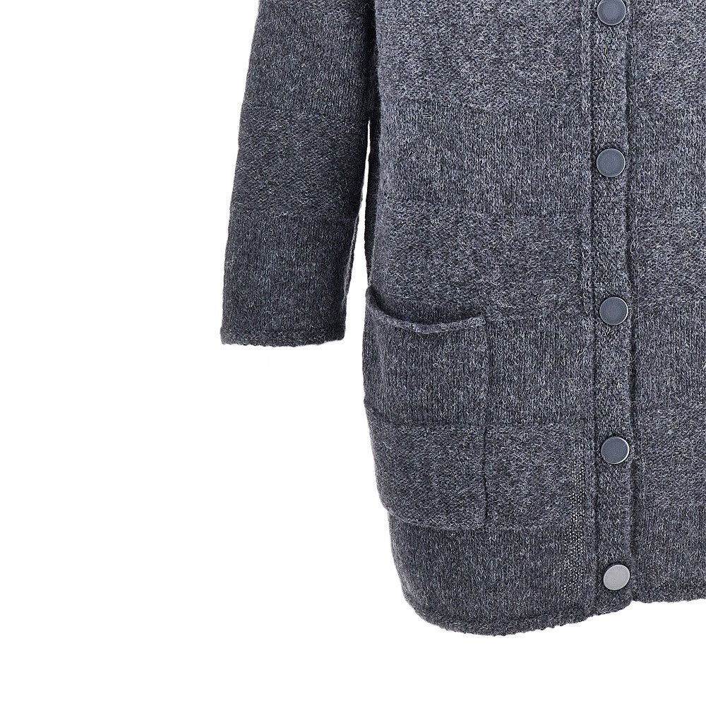EMPORIO ARMANI Alpaca-blend long cardigan