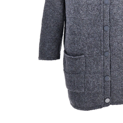 EMPORIO ARMANI Alpaca-blend long cardigan