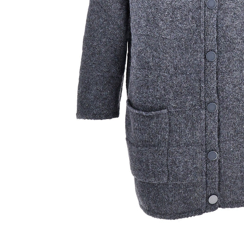 EMPORIO ARMANI Alpaca-blend long cardigan