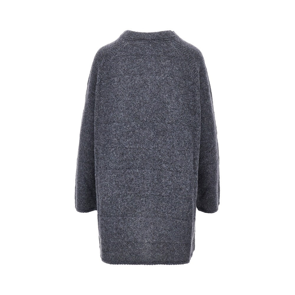 EMPORIO ARMANI Alpaca-blend long cardigan