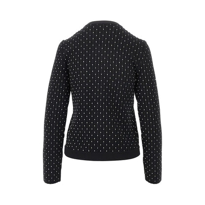 EMPORIO ARMANI Ottoman knit crewneck cardigan