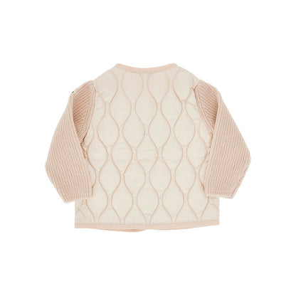 MONCLER Padded nylon and wool cardigan