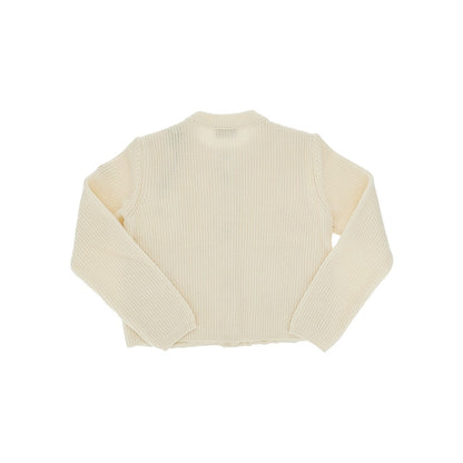 MONCLER Knitted and padded microfiber cardigan