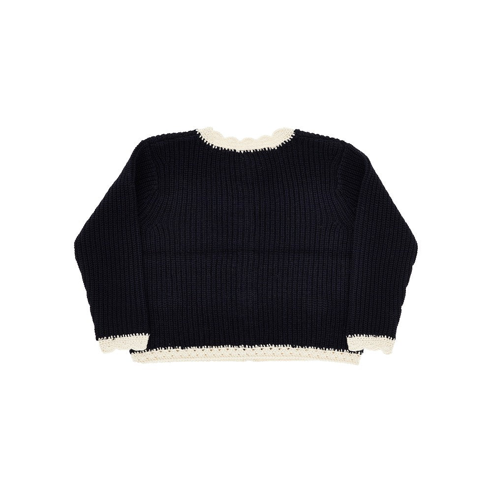 Bonpoint 'Marlys' wool and cotton cardigan