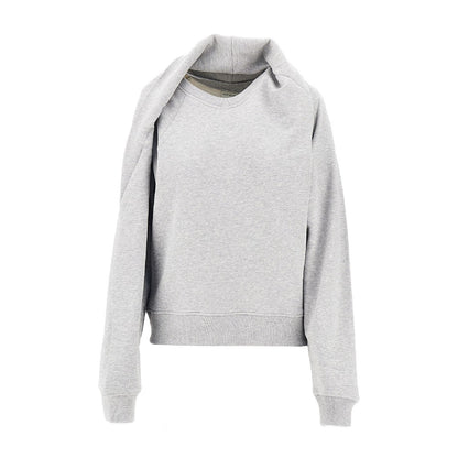 Dries Van Noten Draped crewneck sweatshirt