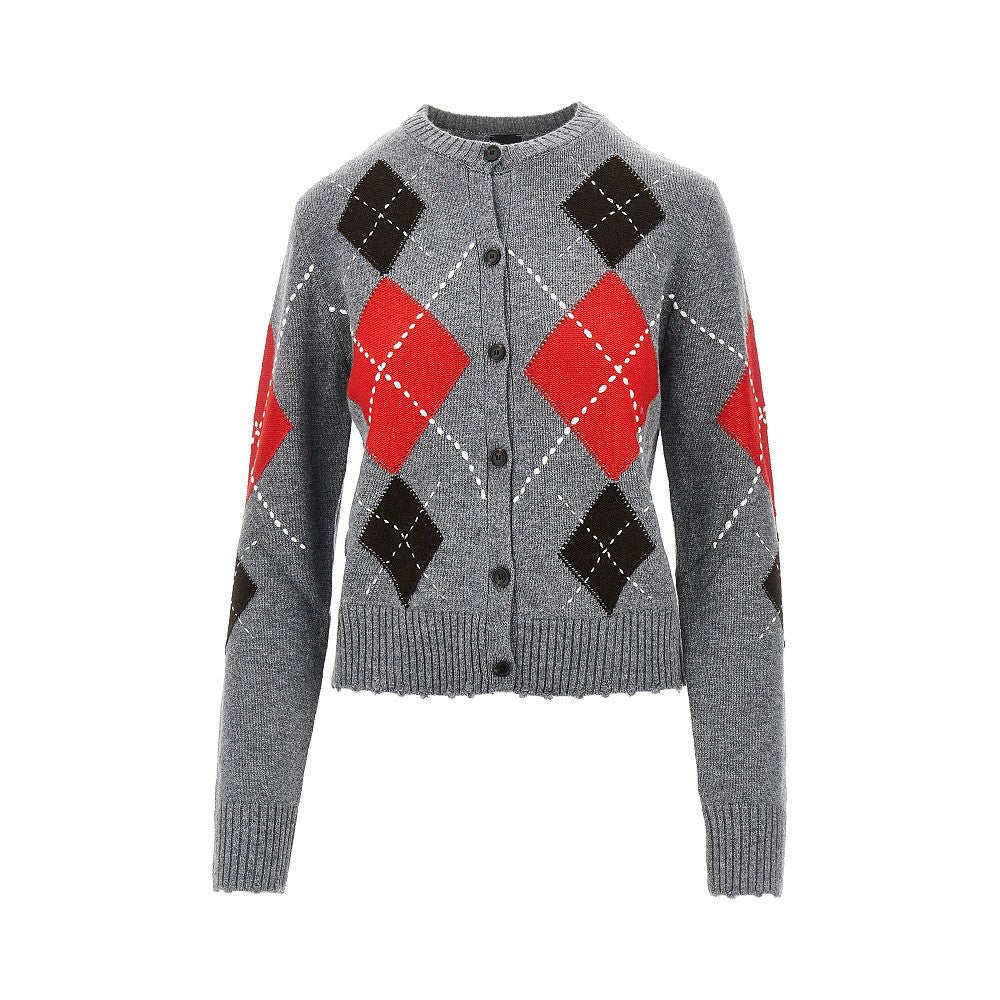 PINKO Wool and cashmere knitted cardigan