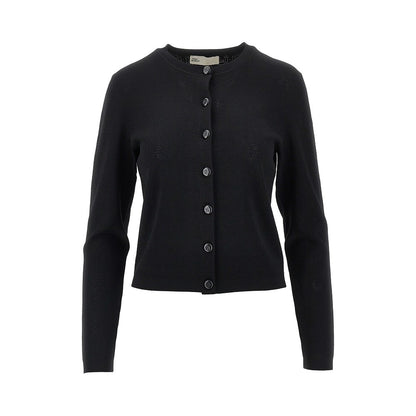 TORY BURCH T Monogram pointelle knit cardigan