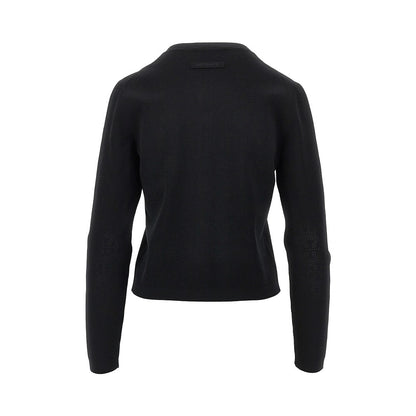TORY BURCH T Monogram pointelle knit cardigan