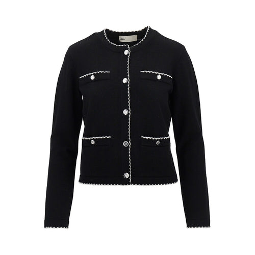 TORY BURCH Kendra' cardigan with scalloped edges
