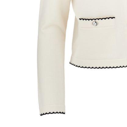 TORY BURCH Kendra' cardigan with scalloped edges