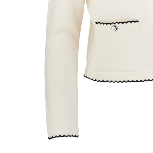 TORY BURCH Kendra' cardigan with scalloped edges
