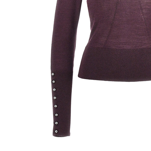 RABANNE Silk and merino wool-blend sweater