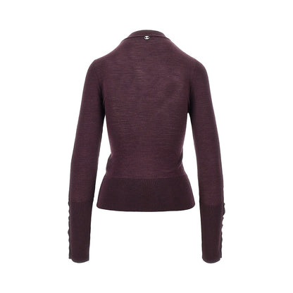 RABANNE Silk and merino wool-blend sweater