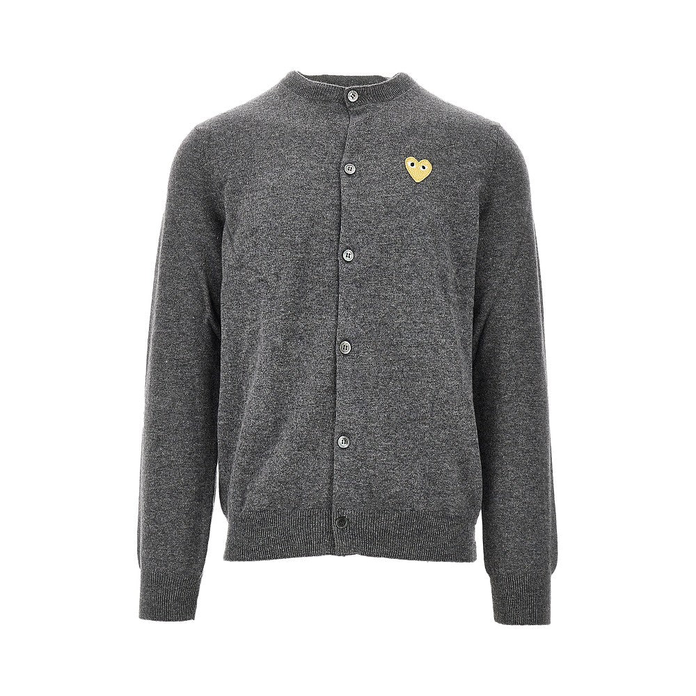 Comme des Garçons PLAY Heart patch wool cardigan