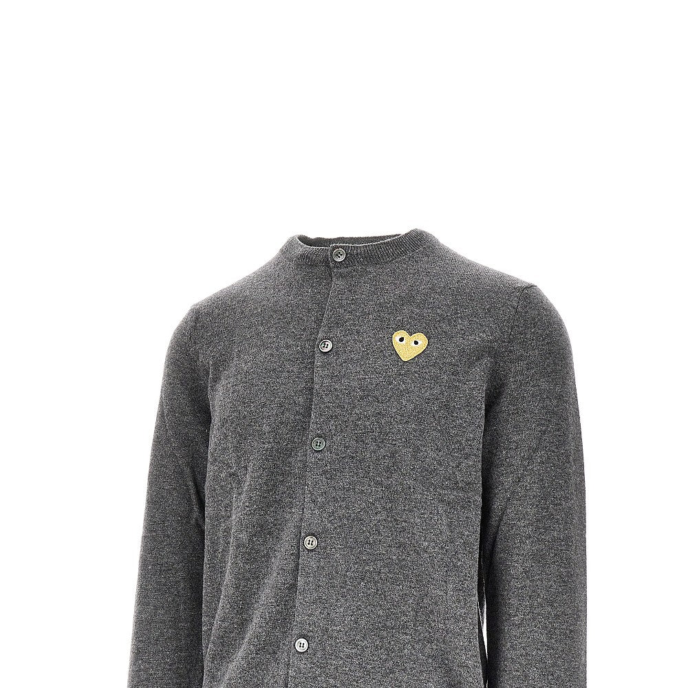 Comme des Garçons PLAY Heart patch wool cardigan
