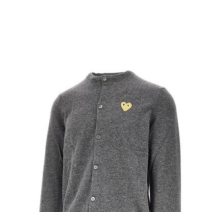 Comme des Garçons PLAY Heart patch wool cardigan