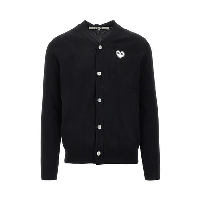 Comme des Garçons PLAY Heart patch wool cardigan