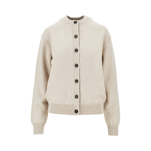 JACQUEMUS Logo intarsia merino wool cardigan