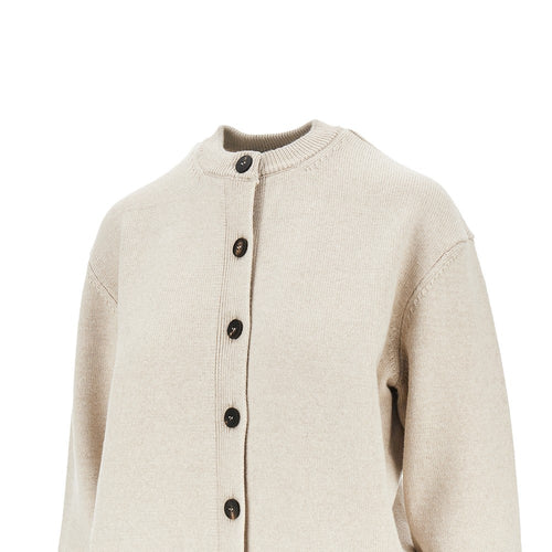 JACQUEMUS Logo intarsia merino wool cardigan
