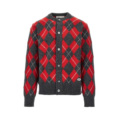 Ami Paris Argyle wool cardigan