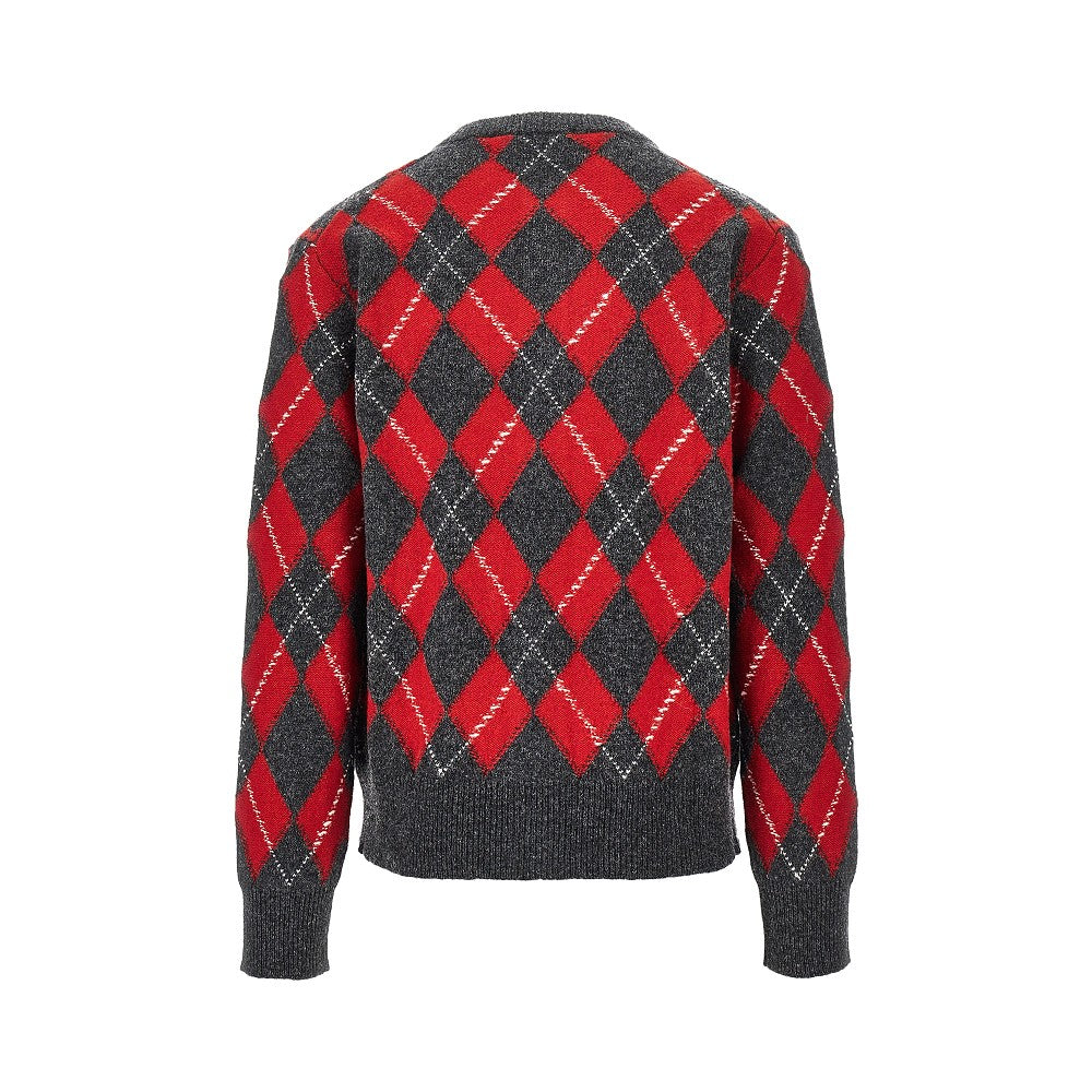 Ami Paris Argyle wool cardigan