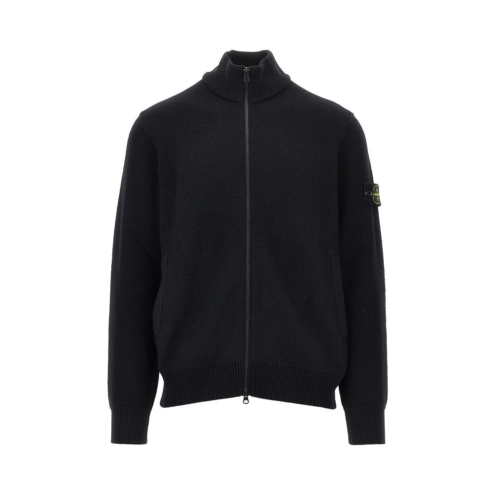 STONE ISLAND Virgin wool full-zip cardigan