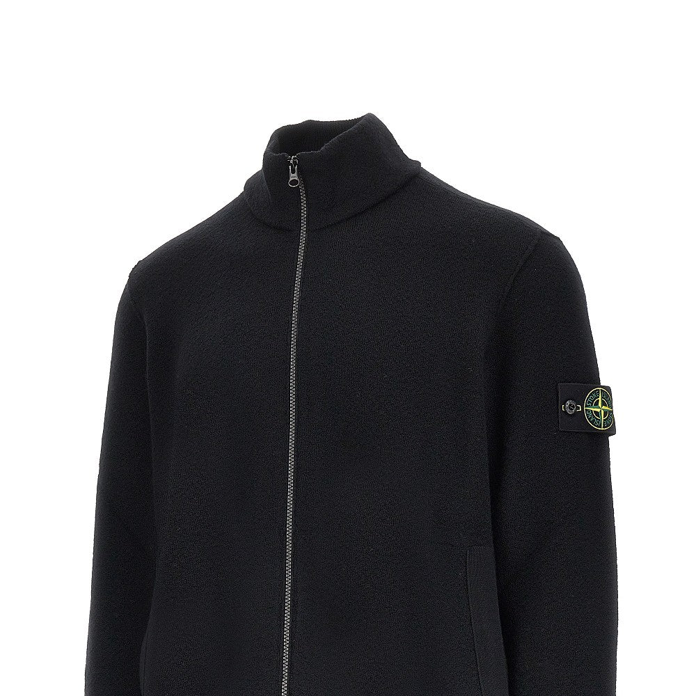STONE ISLAND Virgin wool full-zip cardigan