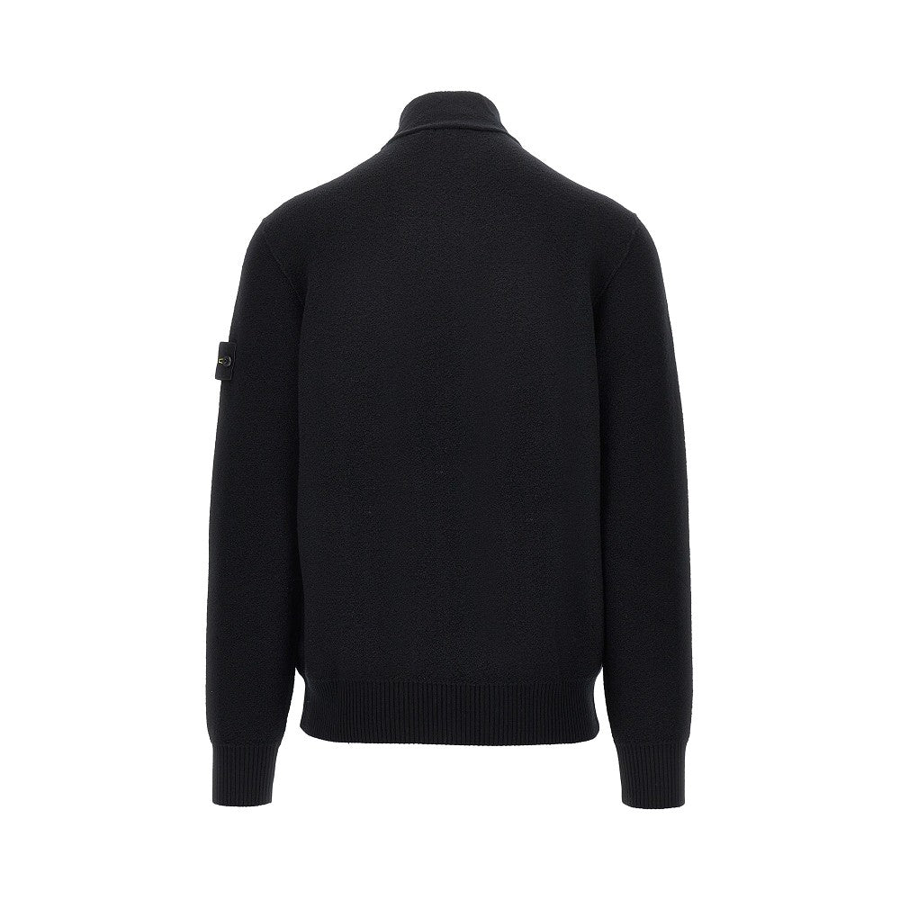 STONE ISLAND Virgin wool full-zip cardigan