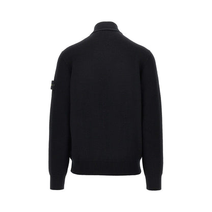 STONE ISLAND Virgin wool full-zip cardigan