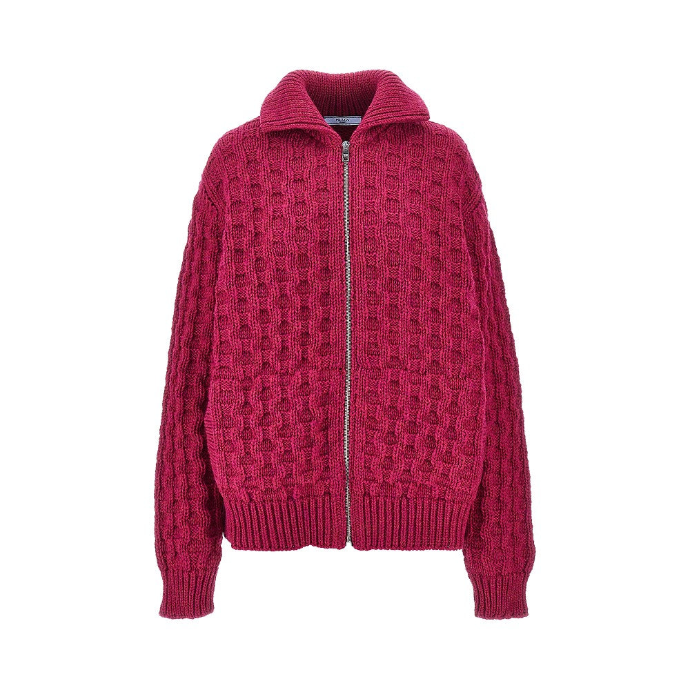 Prada Full-zip wool cardigan