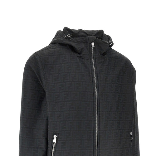 Fendi FF jacquard nylon blouson jacket