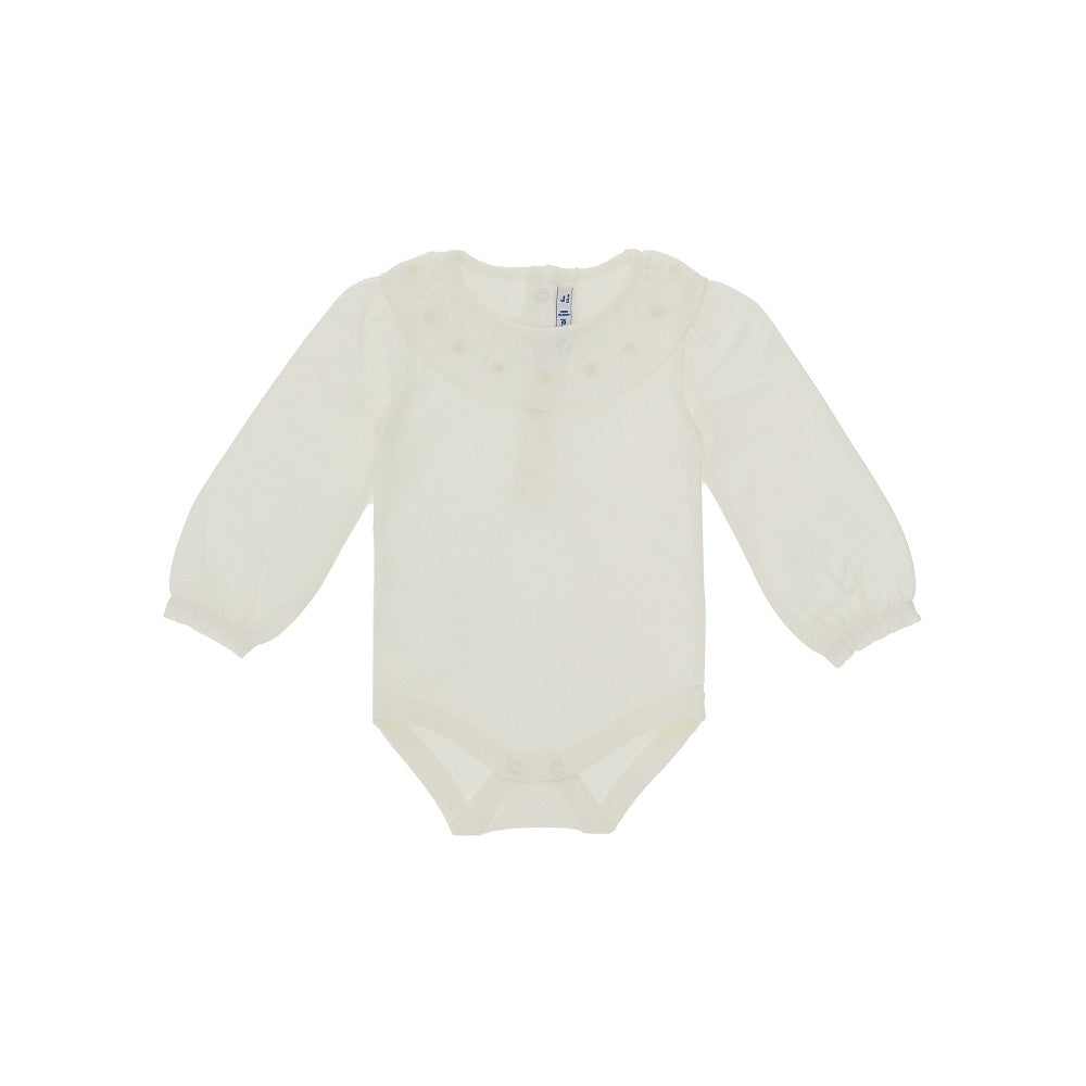 Mayoral Bodysuit with embroidered collar