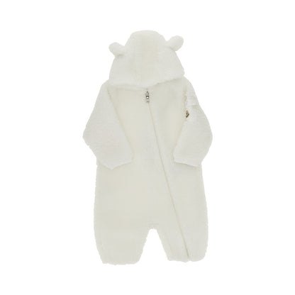 MONCLER Teddy fleece romper suit