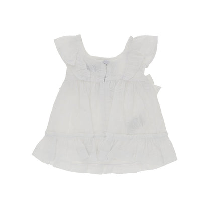 Mayoral Floral embroidery cotton mini dress