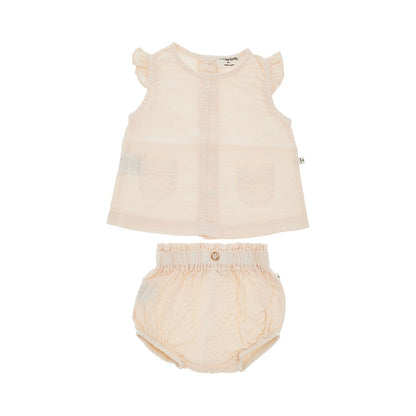 1 + in the Family Cotton seersucker two-pieces set
