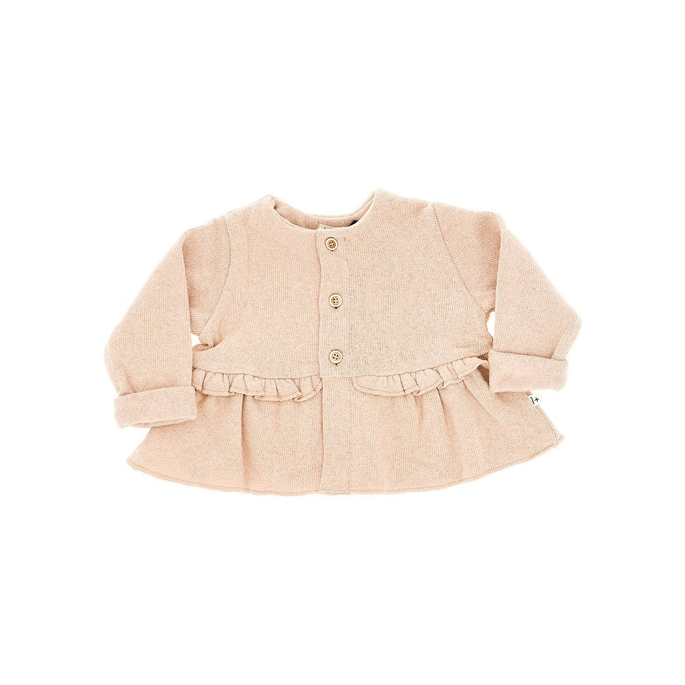 1 + in the Family Knitted cardigan with ruffles
