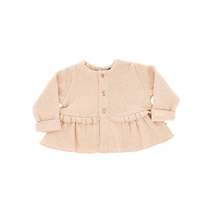 1 + in the Family Knitted cardigan with ruffles
