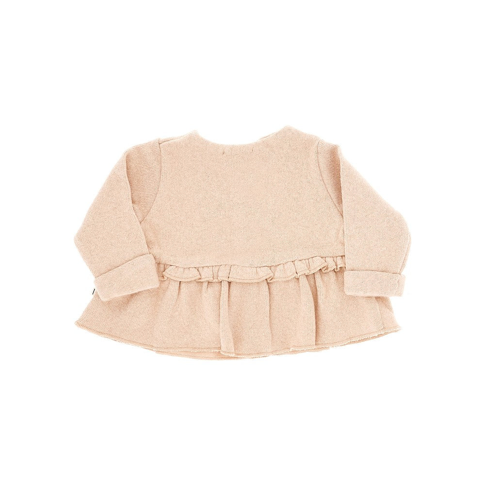 1 + in the Family Knitted cardigan with ruffles