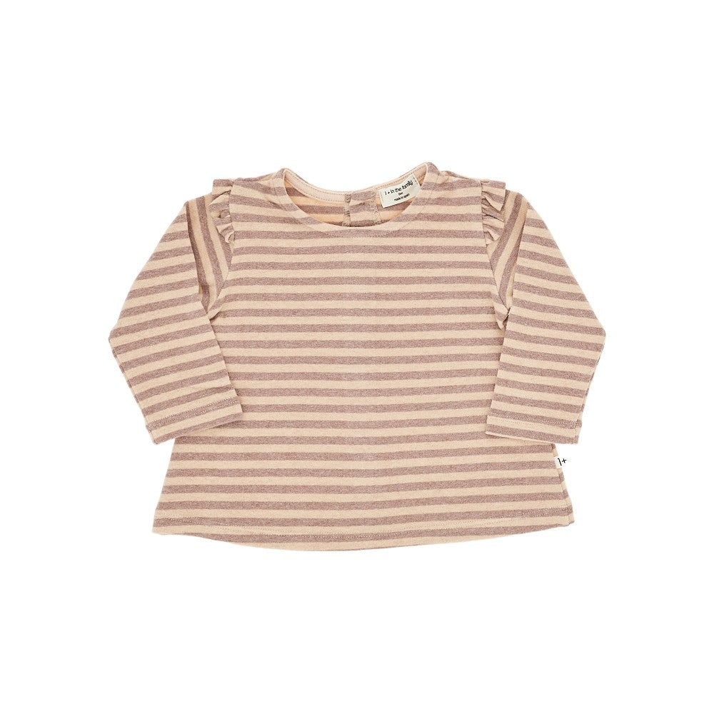 1 + in the Family Coton-blend T-shirt with striped motif