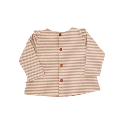 1 + in the Family Coton-blend T-shirt with striped motif