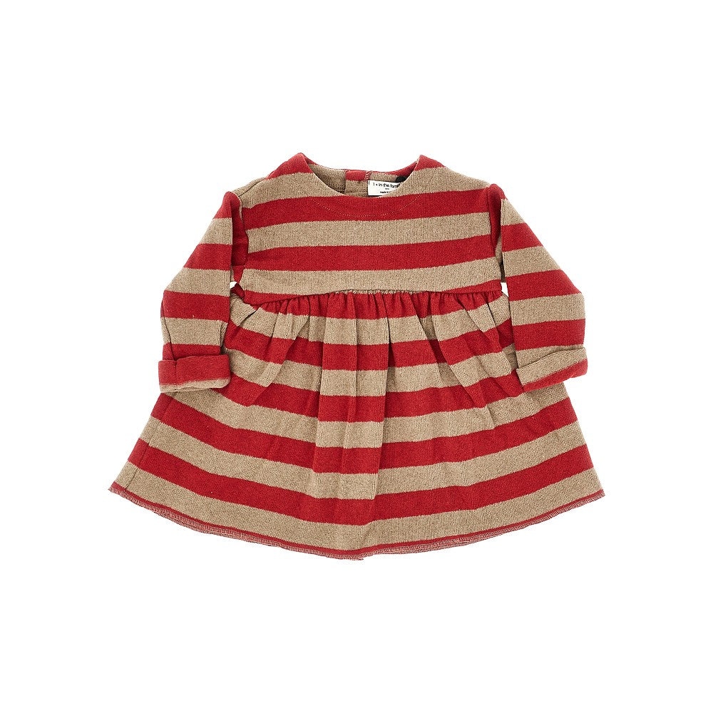 1 + in the Family Striped cotton-blend mini dress