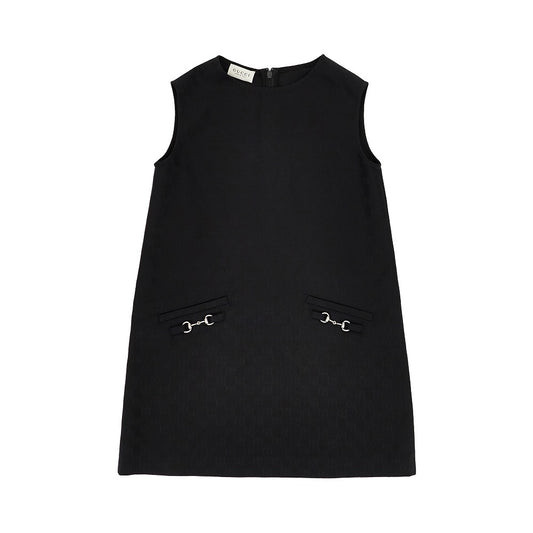 GUCCI GG cotton mini dress with Horsebit