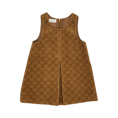 GUCCI Corduroy mini dress with GG motif