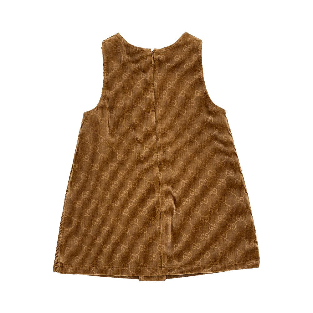GUCCI Corduroy mini dress with GG motif