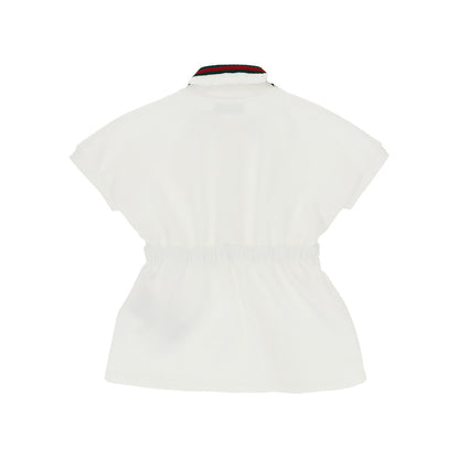 GUCCI Piquet mini dress with Web Ribbon