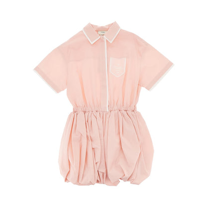 FENDI Cotton poplin baloon mini dress